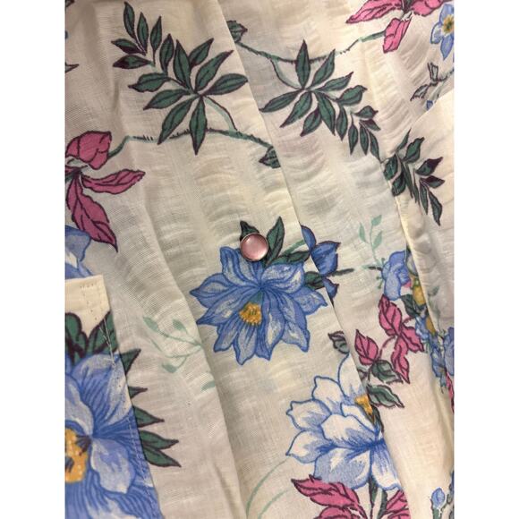 Vintage Floral House Dress Pockets Cottage GrandmaCore 1990s Small NEW - Picture 8 of 8